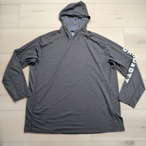 Carhartt Force Hooded T-Shirt Mens 3XL Relaxed Fit Long Sleeve Logo Graphic Gray
